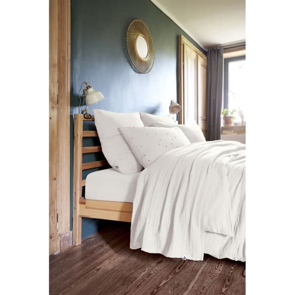 Lakanset 5 stycken 1 platt lakan 240 x 300 + 1 påslakan 140 x 190 + 2 örngott 60 x 60 + 1 Gaïa Chantilly bolsterkuddfodral