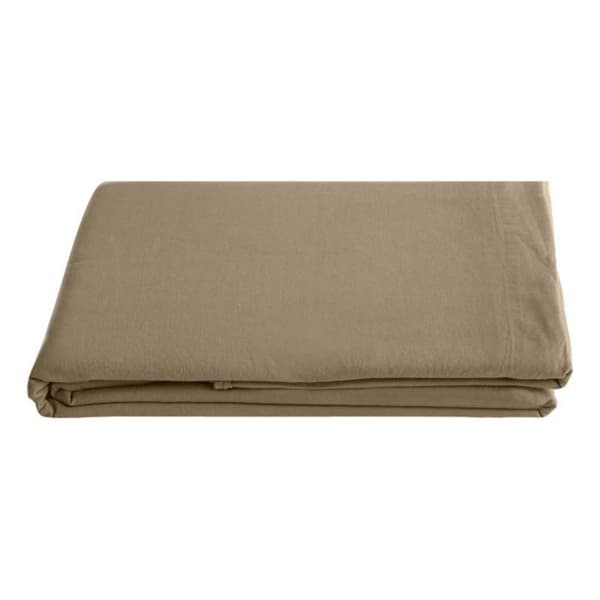 Palace renfärgad tvättad bomullslakan, 63 trådar/cm² South Wind - Palace Camel - 270 x 290 cm för king size-säng