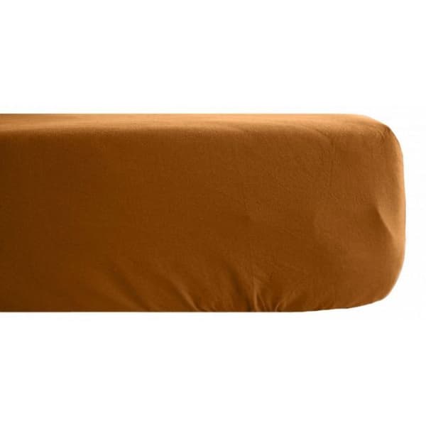 Palace prydnadslakan 100% tvättad färgad bomull 63 trådar/cm² South Wind - Palace Terracotta - 90 x 190 cm 30 cm keps