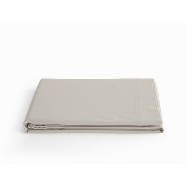 Platt lakan percal ren bomull kammade långa fibrer 80 trådar/cm² Sydvind - Naturlig - 270 x 300 cm för king size-säng