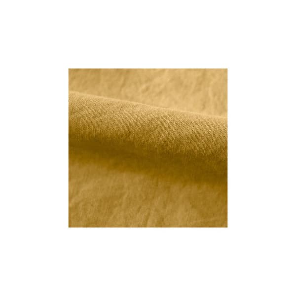 Palace Träslakan 100 % tvättad färgad bomull 63 trådräkning sydvind - Palace Curry - 140 x 190 cm 35 cm mössa