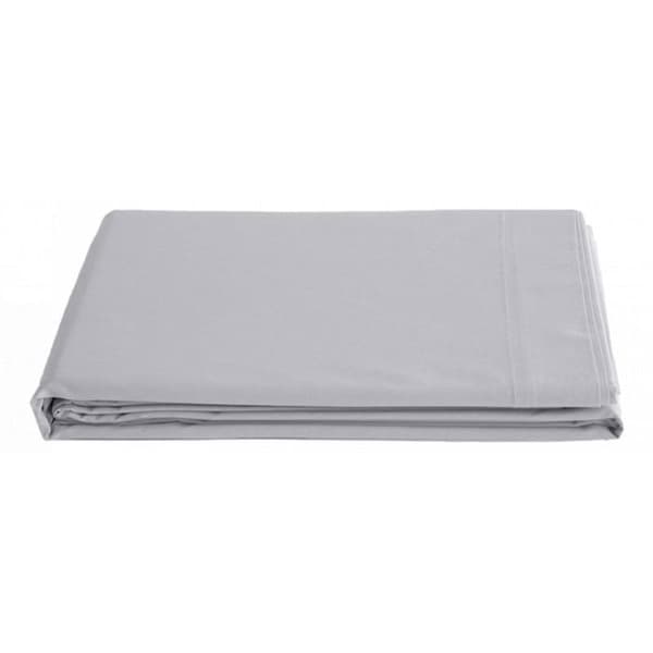 Platt lakan ren kammad långfibrig bomullspercale 80 trådar/cm² Sydvind - Pärla - 270 x 300 cm för king size-säng