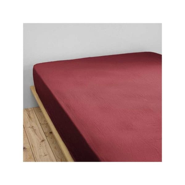 "Gaïa" påslakan alla storlekar "Cotton Gauze" - Gaïa Lie de Vin - 140 x 190 cm 30 cm keps