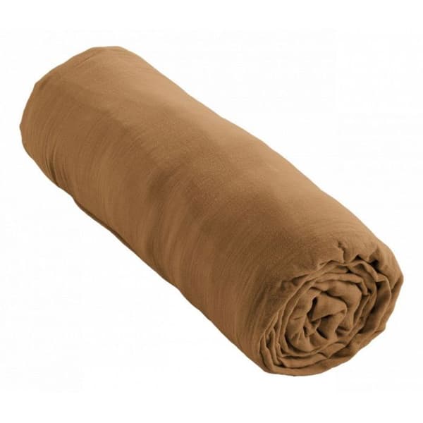 "Gaïa" påslakan alla storlekar "Cotton Gauze" - Gaïa Camel - 180 x 200 cm 30 cm mössa
