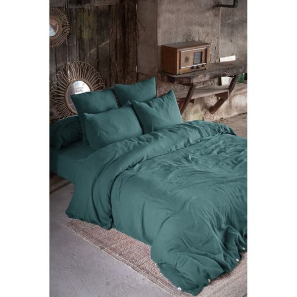 "Gaïa" påslakan alla storlekar "Cotton Gauze" - Gaïa Duck - 90 x 190 cm 30 cm mössa