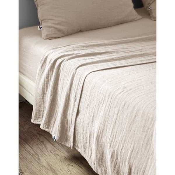 "Gaïa" plattlakan alla storlekar "Cotton Gauze" - Gaïa Pampa - 270 x 300 cm för king size-säng