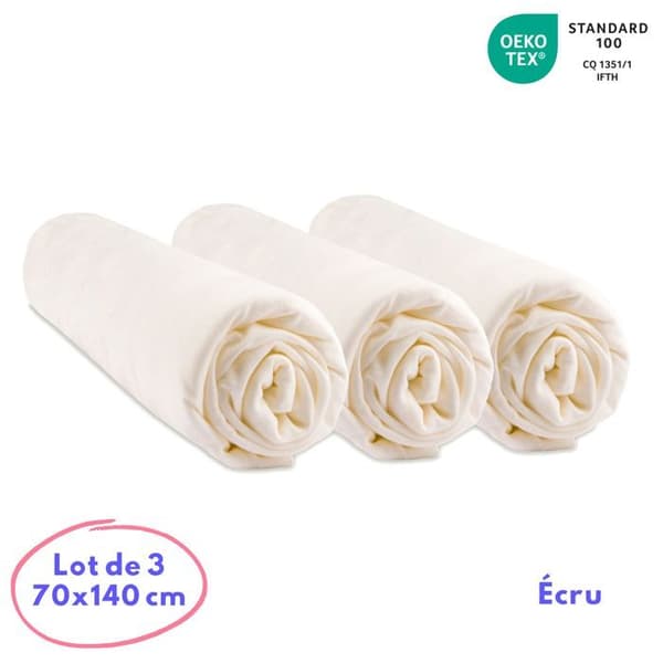 Set med 3 st bambu jersey lakan - EASY DORT - 70x140 - Ojämförlig mjukhet - Oekotex certifierad
