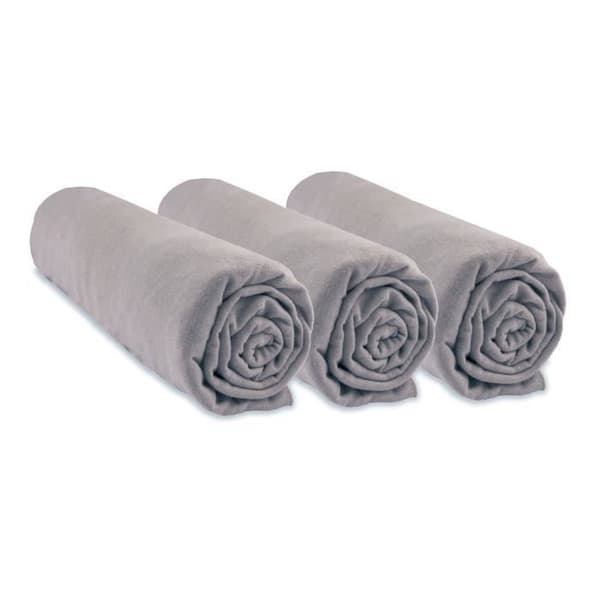 Lakan - EASY DORT - 70x140 cm - Ekologisk bomull - Hasselnötsfärg - Set om 3