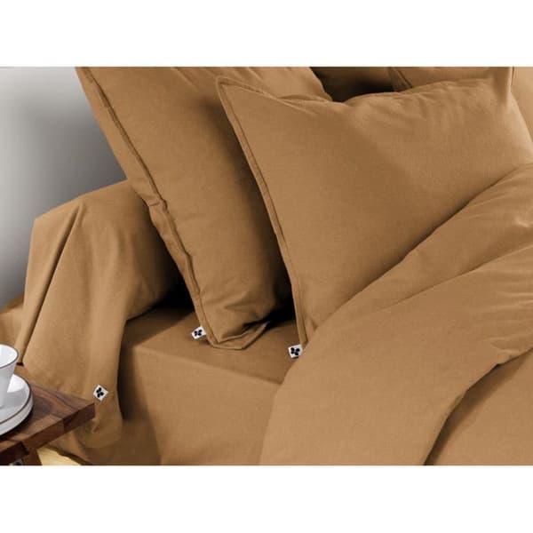 "Candice" påslakan alla storlekar Bomull Flanell - Candice Camel - Påslakan 260 x 240 cm