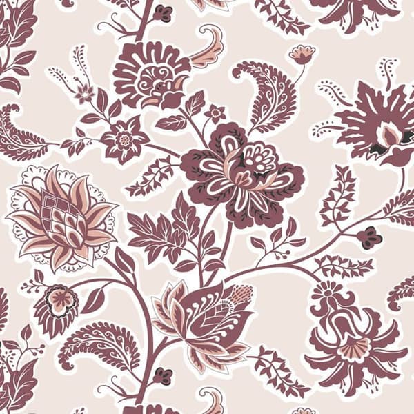 Komplett vändbart påslakanspaket för säng 140 x 190 cm Burgundy kashmir