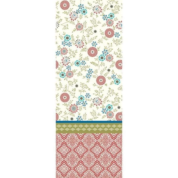 Komplett vändbart påslakanspaket för säng 140 x 190 cm Naturröd
