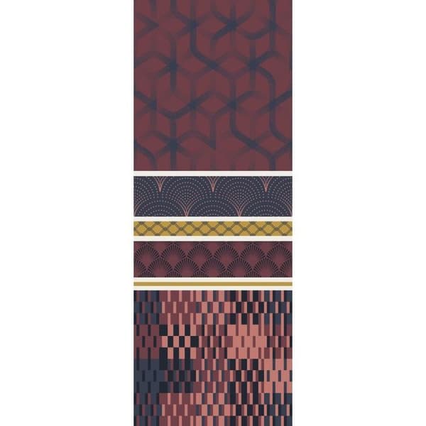 Komplett vändbart påslakanspaket för säng 180 x 200 cm "King size" Stella choco