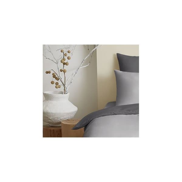 Komplett paket 4 stycken Grå/Antracit vändbart påslakan för säng 90 x 190 cm