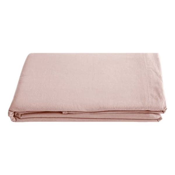 Palace rent tvättad färgad bomullslakan, 63 trådar/cm² South Wind - Palace Rose - 270 x 290 cm för king size-säng