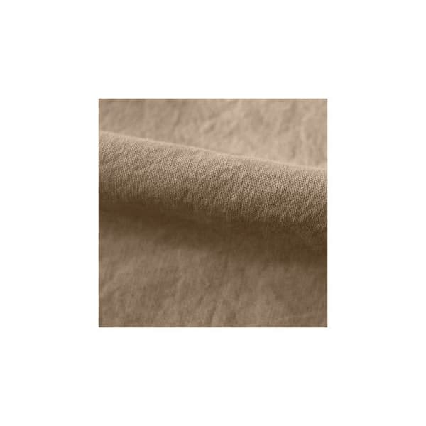 Palace prydnadslakan 100% tvättad färgad bomull 63 trådar/cm² South Wind - Palace Camel - 160 x 200 cm 35 cm keps