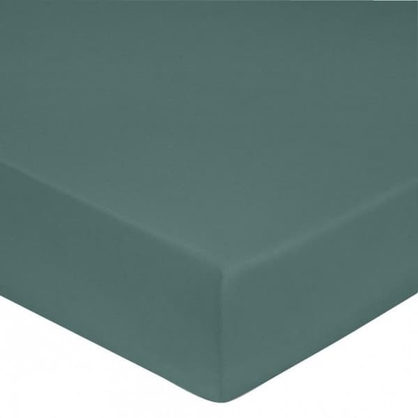 Lakan 100 % "kammad bomullssatin" / 80 trådar/cm² - Celadon - 160 x 200 cm