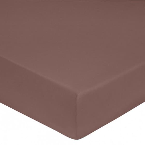 Lakan 100 % "kammad bomullssatin" / 80 trådar/cm² - Rosenträ - 180 x 200 cm