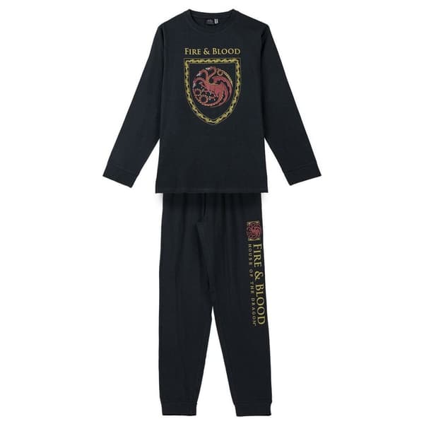 Pyjamas House of Dragon Svart - XS