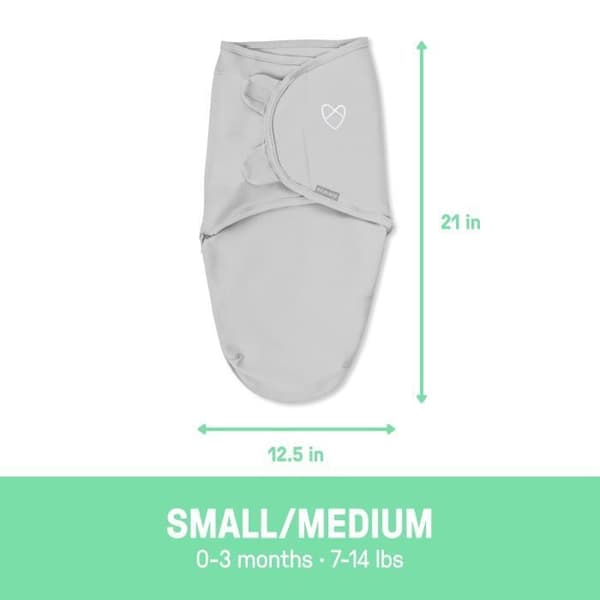 SUMMER Original Swaddle, filt, sovsäck, 0-3 månader, säkerhet och värme för baby, rosa flamingo fiesta, set om 3