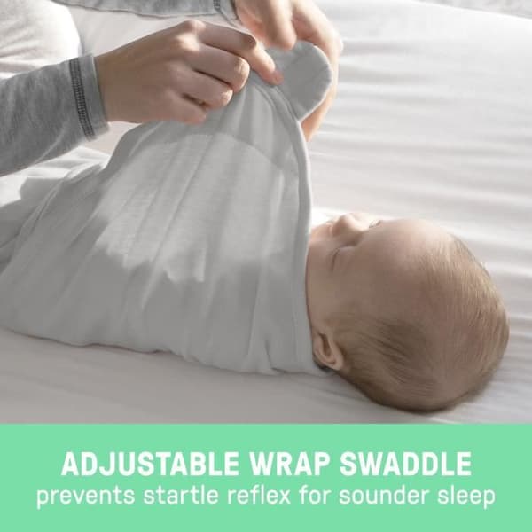 SUMMER Original Swaddle, filt, sovsäck, 0-3 månader, säkerhet och värme för baby, rosa flamingo fiesta, set om 3