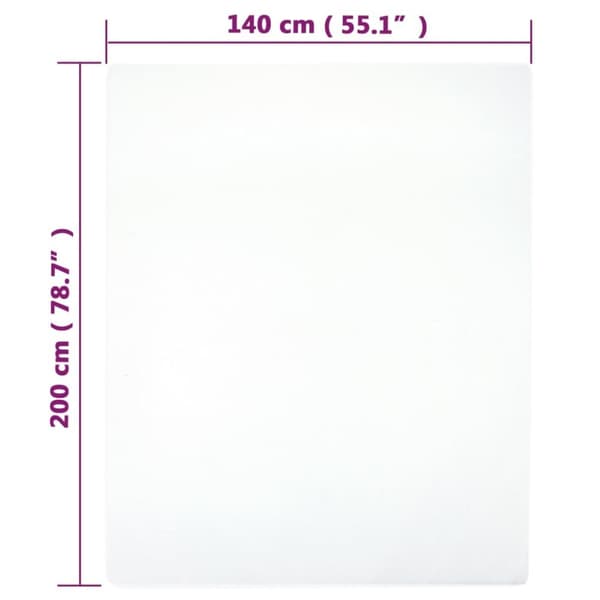 Muotoon ommellut lakanat 2 kpl valkoinen 140x200 cm puuvilla