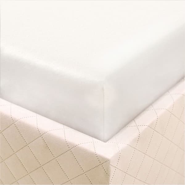 Bomulds pasform, jersey 180x200, hvid