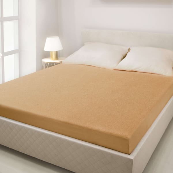 Bomuldslagen, frotté, 180x200, beige