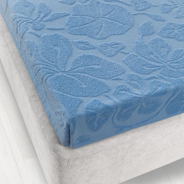 Tulipan 6 jacquardplade 150x205 blå