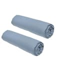 Miniatyrbild 2 av 2: Set med 2 lakan TODAY Essential - 160 x 200 cm - 2 personer - 100 % bomull - Denim