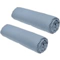 Miniatyrbild 1 av 2: Set med 2 lakan TODAY Essential - 160 x 200 cm - 2 personer - 100 % bomull - Denim