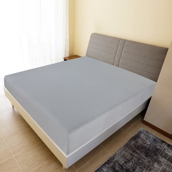 vidaXL stræklagner 2 stk. 140x200 cm jerseybomuld grå -  Lagener
