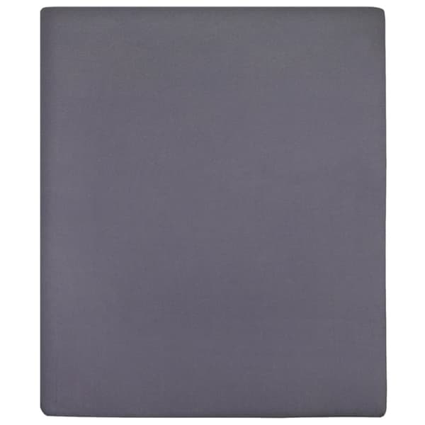 vidaXL Dra-på-lakan jersey 2 st antracit 140x200 cm bomull - Lakan