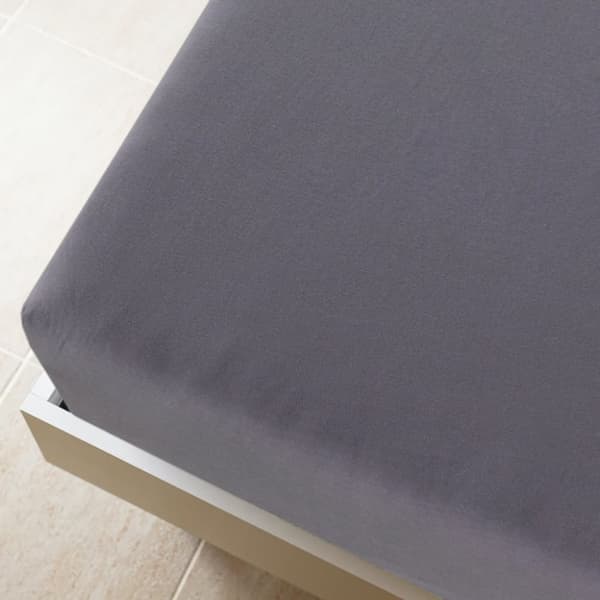vidaXL Dra-på-lakan jersey 2 st antracit 140x200 cm bomull - Lakan