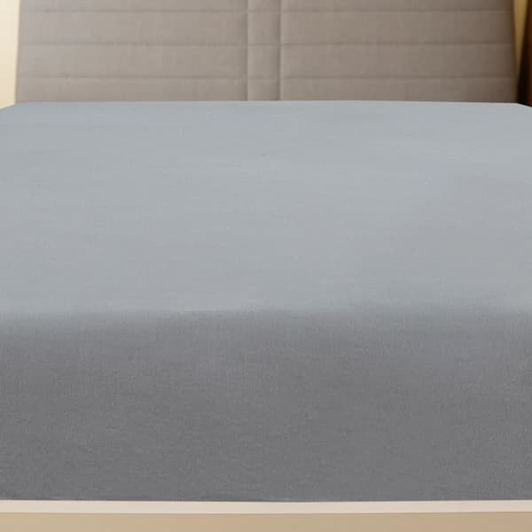 vidaXL Dra-på-lakan jersey grå 140x200 cm bomull -  Lakan