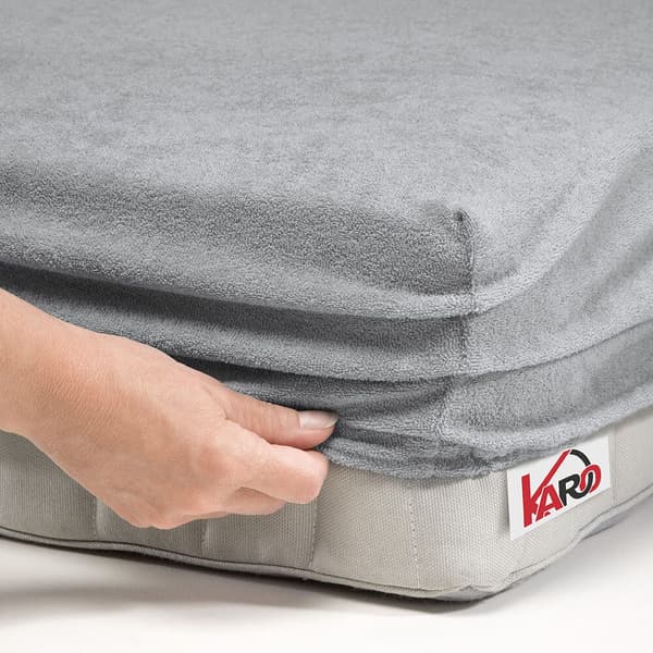Terry lakana kuminauhalla 160x200 harmaa 060 paksu 200g/m2 KARO