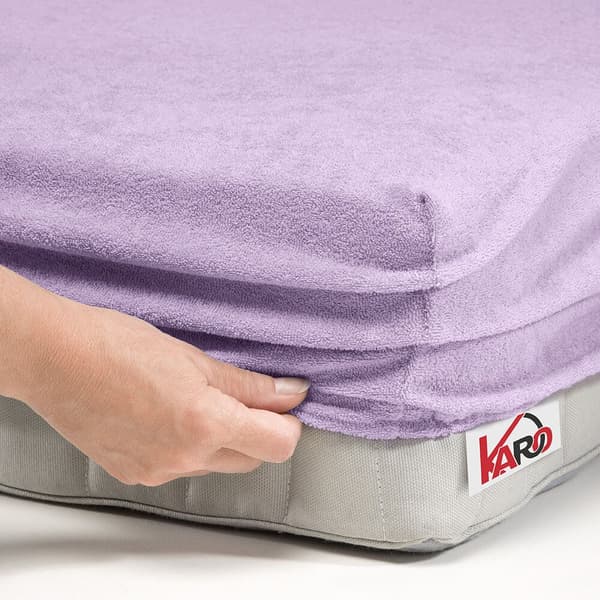 Frottélagen med elastik 200x220 lyng 036 tyk 200g/m2 KARO