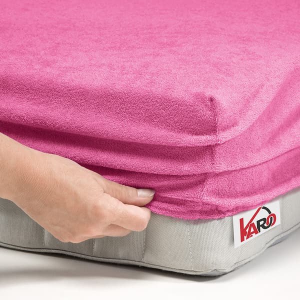 Terry lakana kuminauhalla 90x200 amarantti 021 paksu 200g/m2 KARO
