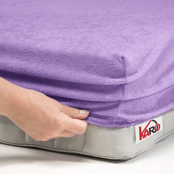 Terry lakana kuminauhalla 120x200 violetti 022 paksu 200g/m2 KARO