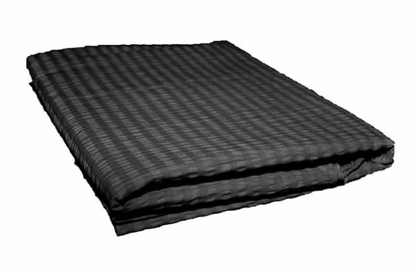 Barklakan 160x200, svart, enfärgad, 100% bomull