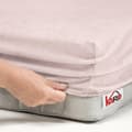 Miniatyrbillede 2 af 2: Frottélagen med elastik 140x200 pudderrosa 064 tyk 200g/m2 KARO
