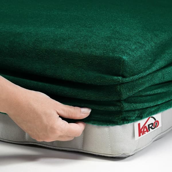 Terry arkki kuminauhalla 120x200 pullo vihreä 074 paksu 200g/m2 KARO