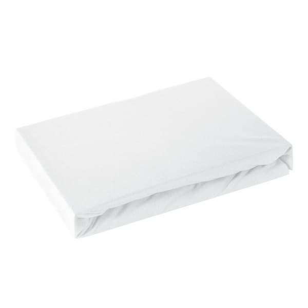 Jerseylakan med resårband 180x200 vit för högmadrass 30 cm 125 g/m2