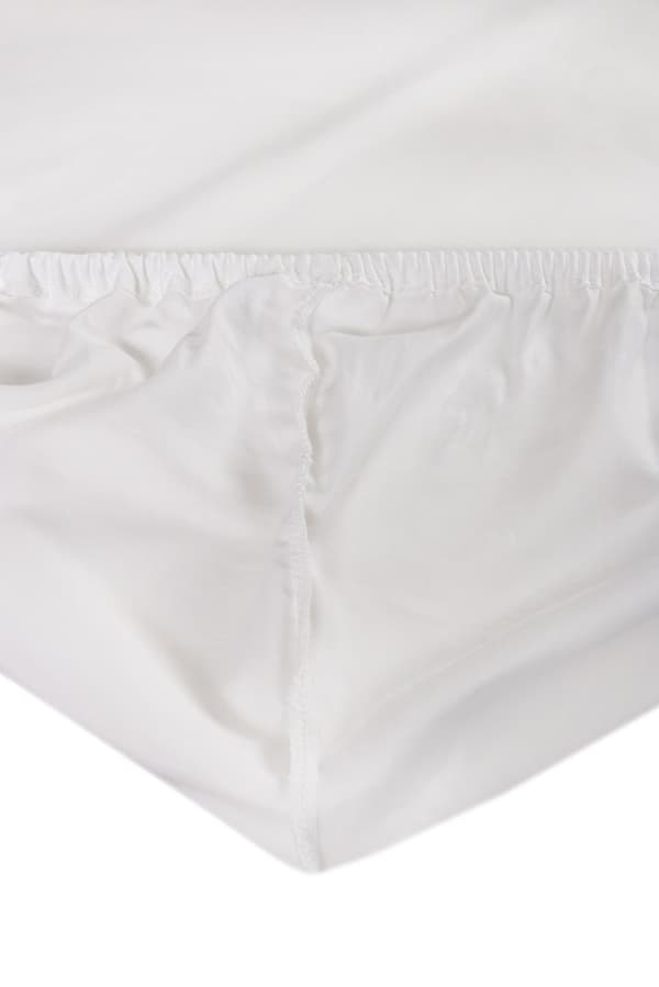 Jerseylakan 90/100x190/200 med lycra vit med resårband för högmadrass 30 cm Jersey 2