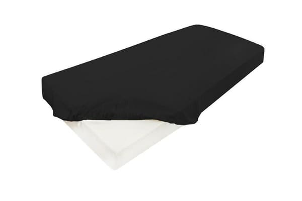 Satin dæklag 150/160x190/200 sort 48 KG