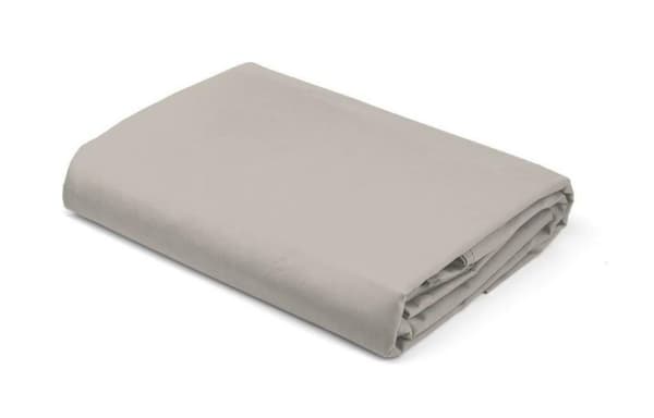 Satinark 160x200, beige, ensfarvet Pure
