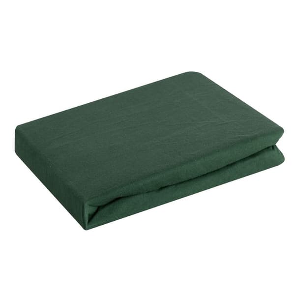 Jersey lakana 3 kuminauhalla 120x200 pullonvihreä korkealle patjalle 25 cm 140 g/m2 Eurofirany