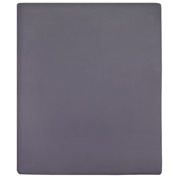 The Living Store Muotoon ommellut lakanat 2 kpl antrasiitti 100x200 cm puuvilla -  Lakanat