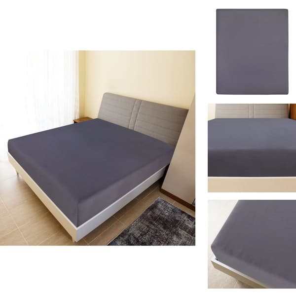 Lakanat - Living Muotoon ommellut lakanat 2 kpl antrasiitti 100x200 cm puuvilla