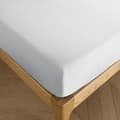 Miniatyrbild 1 av 2: "Drift" påslakan i ren, färgad, tvättad bomull 57 trådar/cm² alla storlekar - Vit - 180 x 200 cm 30 cm keps