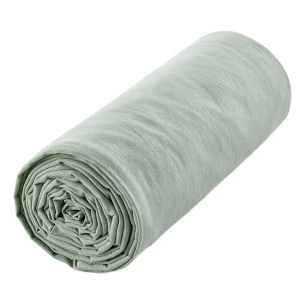 "Drift" påslakan i ren, färgad, tvättad bomull 57 trådar/cm² alla storlekar - Grön - 180 x 200 cm 30 cm keps